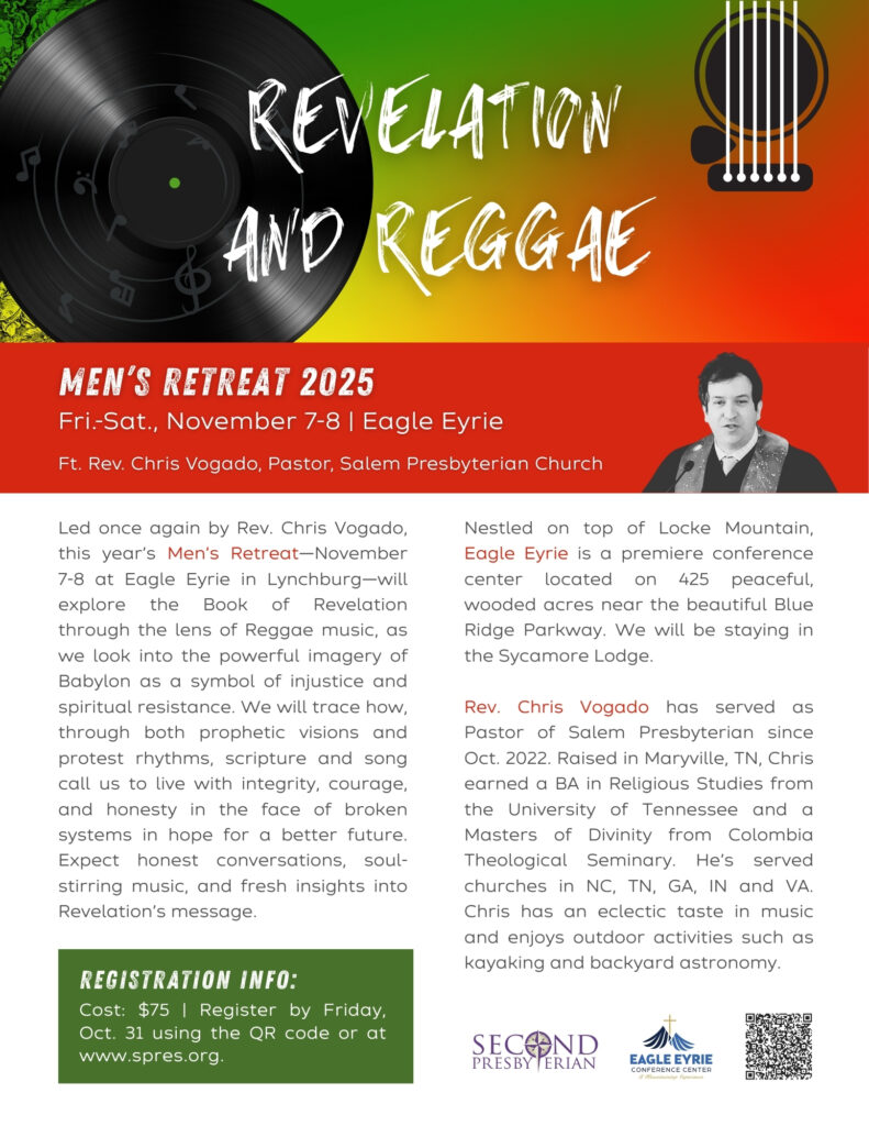 2025 Men's Retreat Flyer