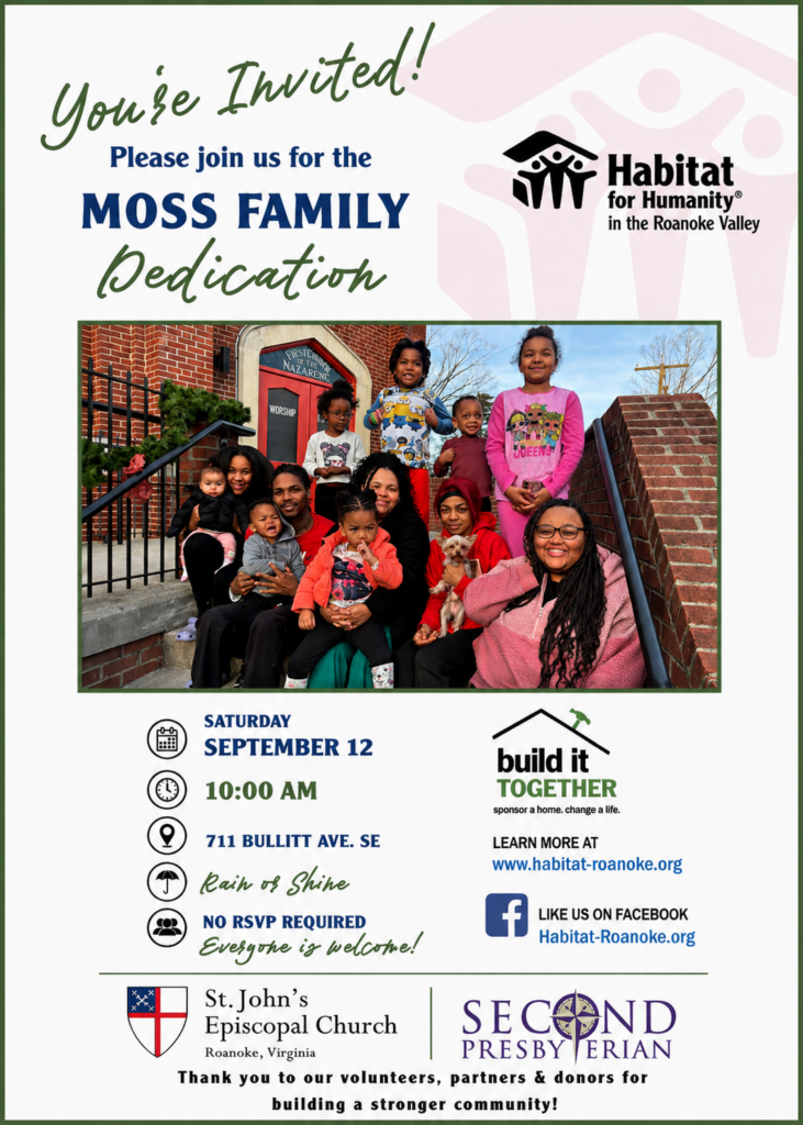 Moss Dedication Announcement Final